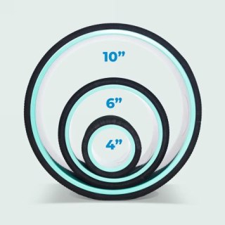 Chirp Wheel Plus 3 pk 4", 6", 10" - zestaw 3 kół do ćwiczeń, stretchingu, rehabilitacji, jogi, pilatesu 4", 6", 10" (3szt)