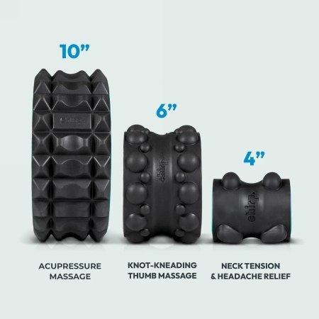 Chirp Wheel XR 3 pk 4" 6" 10" - zestaw 3 kół z wypustkami do masażu, ćwiczeń, stretchingu, rehabilitacji 4", 6", 10" (3szt)