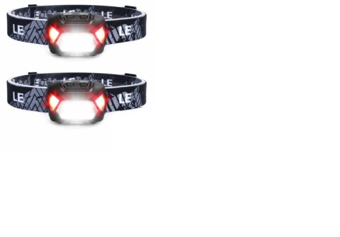 Lepro Head Torch (2 Pack) - wodoszczelne latarki czołowe LED zasilane bateriami IPX6 (2 pack) (zestaw nie zawiera baterii)