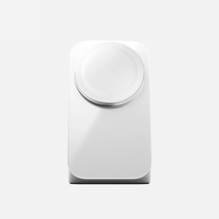 NOMAD Stand One - bezprzewodowa ładowarka Qi2,2 25W do dwóch urządzeń kompatybilna z MagSafe, 4 gen. (silver)