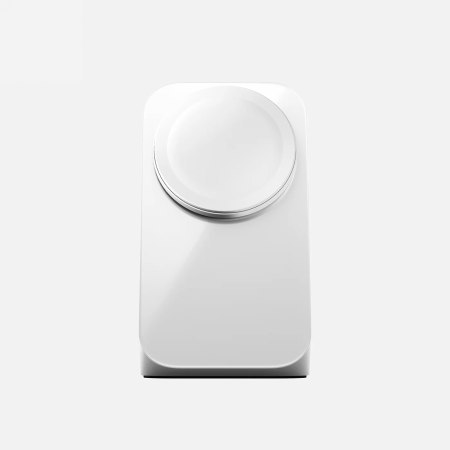 NOMAD Stand One - bezprzewodowa ładowarka Qi2,2 25W do dwóch urządzeń kompatybilna z MagSafe, 4 gen. (silver)
