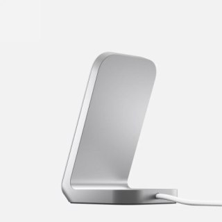 NOMAD Stand One - bezprzewodowa ładowarka Qi2,2 25W do dwóch urządzeń kompatybilna z MagSafe, 4 gen. (silver)