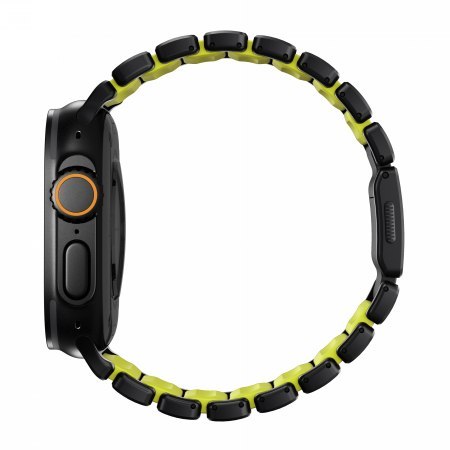 NOMAD Stratos Band - tytanowa bransoleta do Apple Watch 44mm-49mm (Apple Watch 4-11, SE 1-3, Ultra 1-3) z FKM (black titanium, v