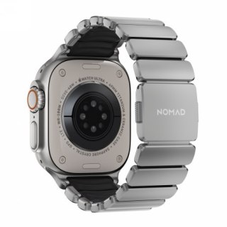 NOMAD Stratos Band - tytanowa bransoleta do Apple Watch 44mm-49mm (Apple Watch 4-11, SE 1-3, Ultra 1-3) z FKM (natural titanium,