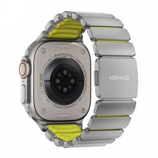 NOMAD Stratos Band - tytanowa bransoleta do Apple Watch 44mm-49mm (Apple Watch 4-11, SE 1-3, Ultra 1-3) z FKM (natural titanium,