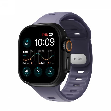 NOMAD Tempo Band - pasek do Apple Watch 44mm-49mm (Apple Watch 4-11, SE 1-3, Ultra 1-3) z FKM (dusk)