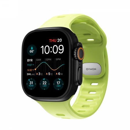 NOMAD Tempo Band - pasek do Apple Watch 44mm-49mm (Apple Watch 4-11, SE 1-3, Ultra 1-3) z FKM (lumen)
