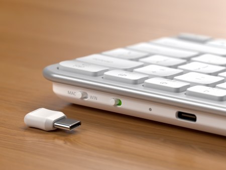 Satechi Slim EX1 - klawiatura Bluetooth do trzech urządzeń z przełącznikiem trybu Mac/Windows (silver)