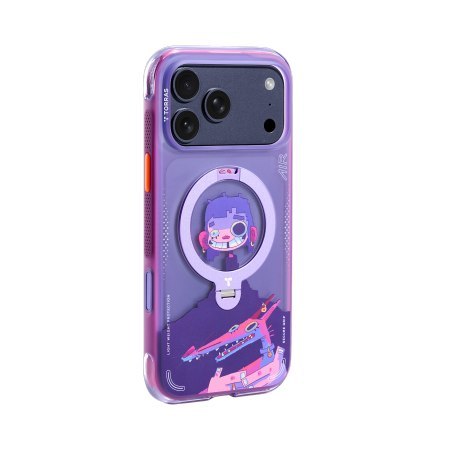 TORRAS GAWX Q3 Air - etui do iPhone 18 Pro Max / 17 Pro Max kompatybilne z MagSafe (neon night muse) [go]