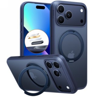 TORRAS Ostand Pro - etui do iPhone 18 Pro / 17 Pro kompatybilne z MagSafe (midnight blue) [go]