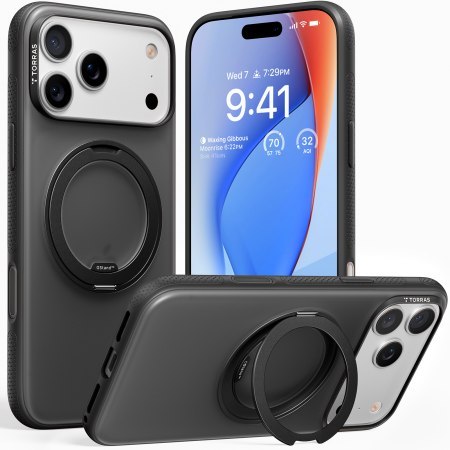 TORRAS Ostand R Fitness - etui do iPhone 18 Pro / 17 Pro kompatybilne z MagSafe (black) [go]