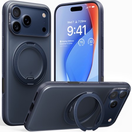 TORRAS Ostand R Fitness - etui do iPhone 17 Pro kompatybilne z MagSafe (midnight blue)