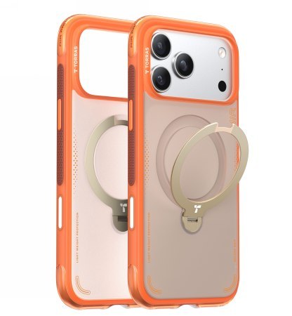 TORRAS Ostand Spin Air - etui do iPhone 18 Pro Max / 17 Pro Max kompatybilne z MagSafe (horizon orange)