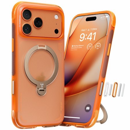 TORRAS Ostand Spin Air - etui do iPhone 18 Pro Max / 17 Pro Max kompatybilne z MagSafe (horizon orange)