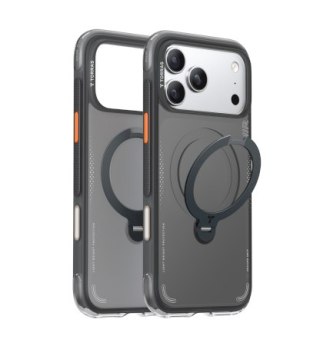TORRAS Ostand Spin Air - etui do iPhone 17 Pro kompatybilne z MagSafe (shadow black) [eol]
