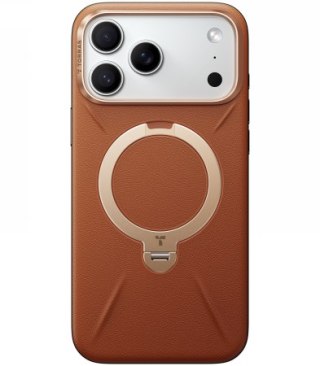 TORRAS QPro Leather - etui do iPhone 17 Pro Max kompatybilne z MagSafe (amber brown)