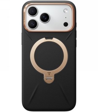 TORRAS QPro Leather - etui do iPhone 18 Pro Max / 17 Pro Max kompatybilne z MagSafe (ivory black) [go]