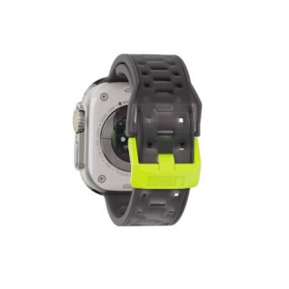 UAG Civilian - silikonowy pasek do Apple Watch 44mm-49mm (Apple Watch 4-11, SE 1-3, Ultra 1-3) (smoke / active neon)