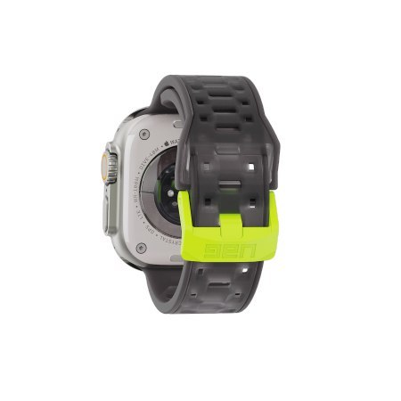 UAG Civilian - silikonowy pasek do Apple Watch 44mm-49mm (Apple Watch 4-11, SE 1-3, Ultra 1-3) (smoke / active neon)
