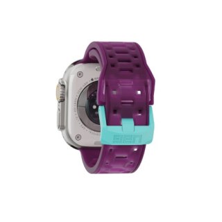 UAG Civilian - silikonowy pasek do Apple Watch 44mm-49mm (Apple Watch 4-11, SE 1-3, Ultra 1-3) (deep purple synth / aqua)