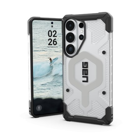 UAG Pathfinder Clear Magnet - etui z wbudowanym modułem magnetycznym do Samsung Galaxy S26 Ultra (ice/silver)