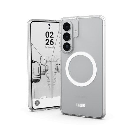 UAG Scout Clear Magnet - etui z wbudowanym modułem magnetycznym do Samsung Galaxy S26+ (ice/white)