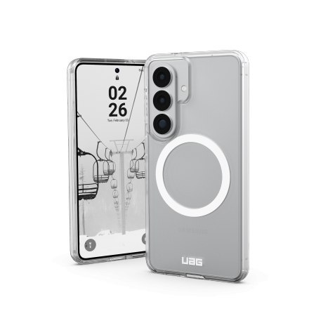 UAG Scout Clear Magnet - etui z wbudowanym modułem magnetycznym do Samsung Galaxy S26 (ice/white) [mto]