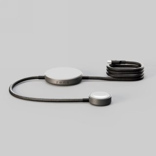 ZENS Charging Cable Pro 2 - kabel USB-C do iPhone i Apple Watch, wspiera bezprzewodowe ładowanie Qi2 15 W (black)