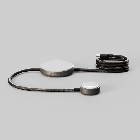 ZENS Charging Cable Pro 2 - kabel USB-C do iPhone i Apple Watch, wspiera bezprzewodowe ładowanie Qi2 15 W (black)