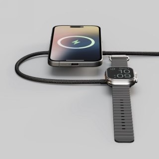 ZENS Charging Cable Pro 2 - kabel USB-C do iPhone i Apple Watch, wspiera bezprzewodowe ładowanie Qi2 15 W (black)
