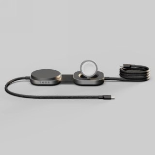 ZENS Charging Cable USB C-C Pro 3 - magnetyczny kabel USB C-C do ładowania przewodowego do 240 W, wspiera Qi2 15 W, możliwość ła