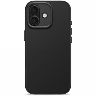 Decoded AntiMicrobial Silicone Backcover - silikonowa obudowa ochronna do iPhone 17 kompatybilna z MagSafe (phantom black)
