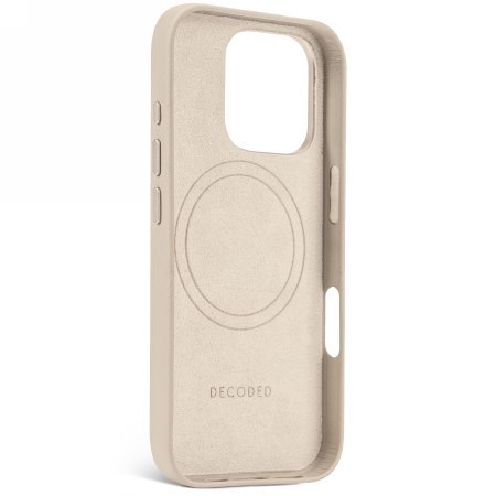 Decoded Leather Backcover - skórzana obudowa ochronna do iPhone 16 Pro kompatybilna z MagSafe (clay)