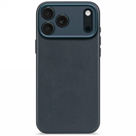 Decoded Leather Backcover - skórzana obudowa ochronna do iPhone 17 Pro kompatybilna z MagSafe (navy shadow) [eol]