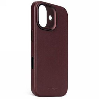 Decoded Leather Backcover - skórzana obudowa ochronna do iPhone 17 kompatybilna z MagSafe (dark ruby)