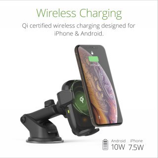 IOttie Auto Sense Wireless Dash Mount - uchwyt samochodowy na telefon na deskę rozdzielczą i przednią szybę z bezprzewodowym ład