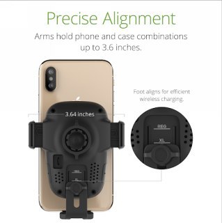 IOttie Auto Sense Wireless Dash Mount - uchwyt samochodowy na telefon na deskę rozdzielczą i przednią szybę z bezprzewodowym ład