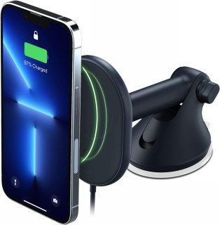 IOttie Velox Magnetic Wireless Charger Dash & Windshield Mount - magnetyczny uchwyt samochodowy na telefon na deskę rozdzielczą 