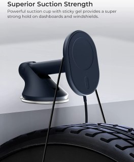 IOttie Velox Magnetic Wireless Charger Dash & Windshield Mount - magnetyczny uchwyt samochodowy na telefon na deskę rozdzielczą 