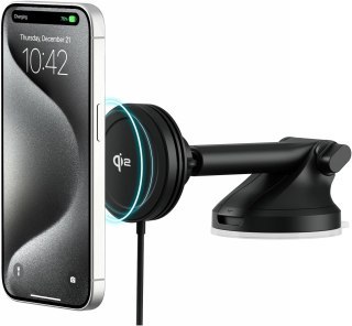 IOttie Velox Mini Qi2 Wireless Dash & Windshield Mount - uchwyt samochodowy na telefon na deske rozdzielczą i przednią szybę z ł