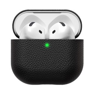 KeyBudz Artisan Leather Case - skórzane etui ochronne do AirPods 4 (black)