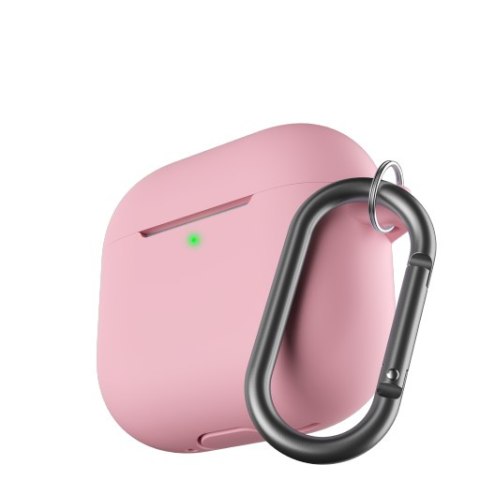 KeyBudz Elevate Keychain - silikonowe etui ochronne do AirPods 4 (blush pink)