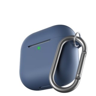 KeyBudz Elevate Keychain - silikonowe etui ochronne do AirPods 4 (cobalt blue)