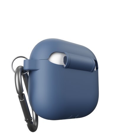 KeyBudz Elevate Keychain - silikonowe etui ochronne do AirPods 4 (cobalt blue)