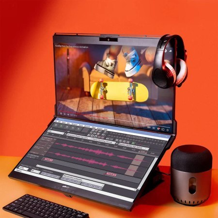Mobile Pixels Geminos X Dual - zestaw dwóch monitorów (dolny monitor z funkcją ekranu dotykowego) 24" IPS LCD, 75Hz, 2560 × 1440