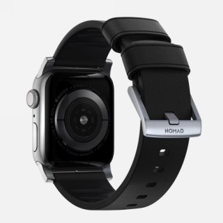 NOMAD Active Band Pro - wodoodporny skórzany pasek do Apple Watch 44mm-49mm (Apple Watch 4-11, SE 1-3, Ultra 1-3) (black active 