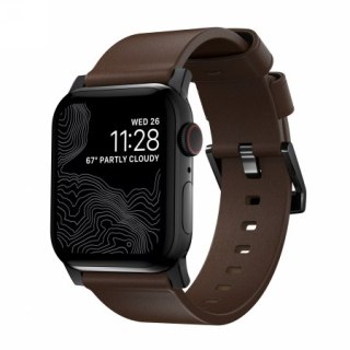 NOMAD Modern Band - skórzany pasek do Apple Watch 44mm-49mm (Apple Watch 4-11, SE 1-3, Ultra 1-3) skóra Horween (rustic brown, b