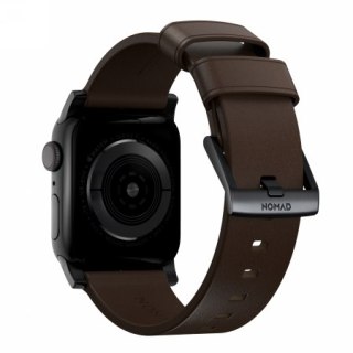NOMAD Modern Band - skórzany pasek do Apple Watch 44mm-49mm (Apple Watch 4-11, SE 1-3, Ultra 1-3) skóra Horween (rustic brown, b