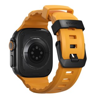 NOMAD Rocky Point Band - pasek do Apple Watch 44mm-49mm (Apple Watch 4-11, SE 1-3, Ultra 1-3) z FKM oraz tytanu (sol, black hard