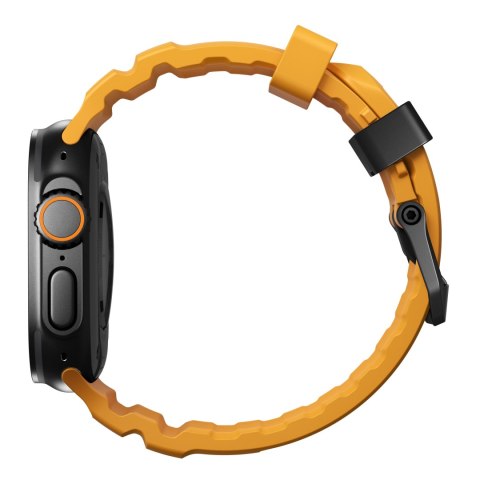 NOMAD Rocky Point Band - pasek do Apple Watch 44mm-49mm (Apple Watch 4-11, SE 1-3, Ultra 1-3) z FKM oraz tytanu (sol, black hard